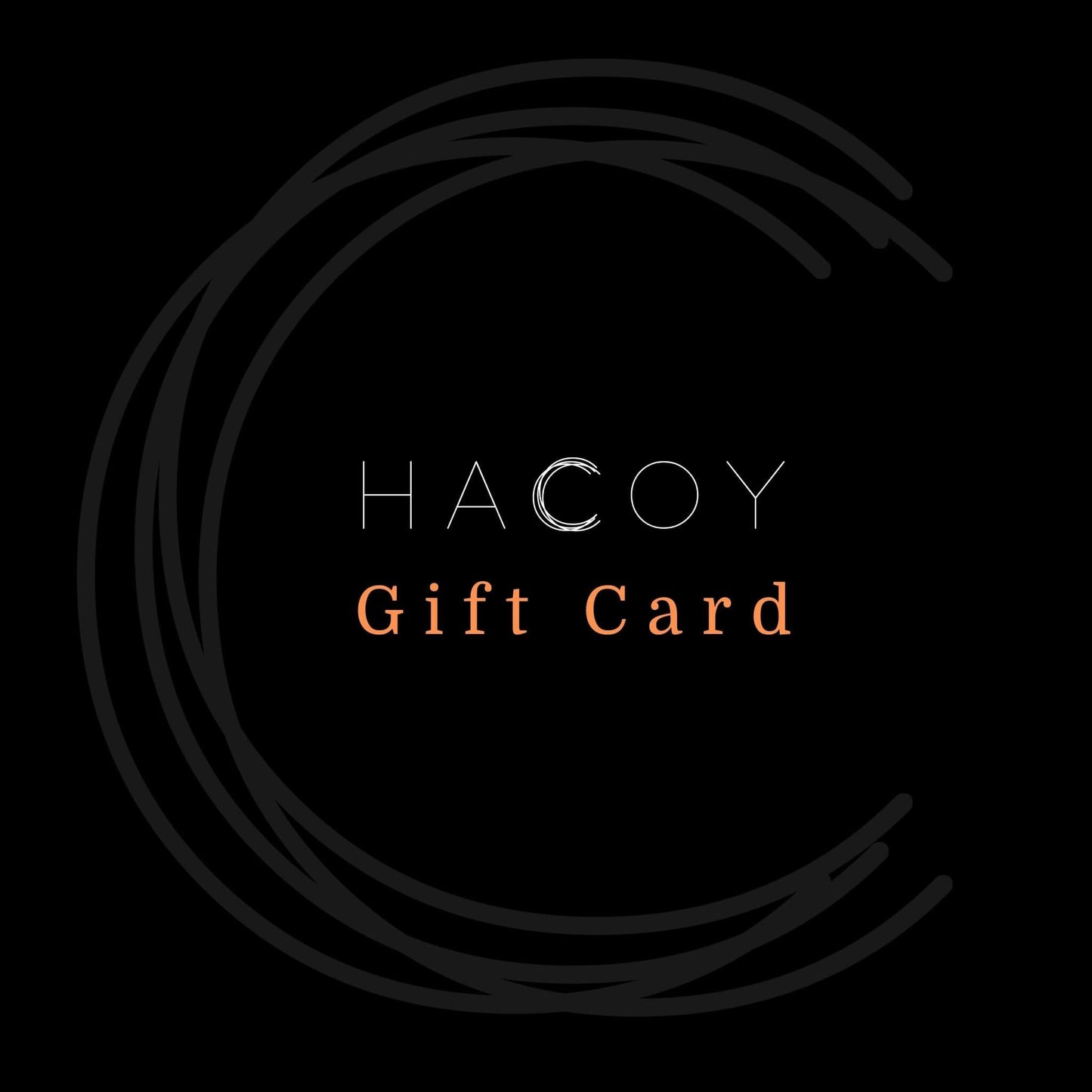 HACOY Gift Card Digital Design