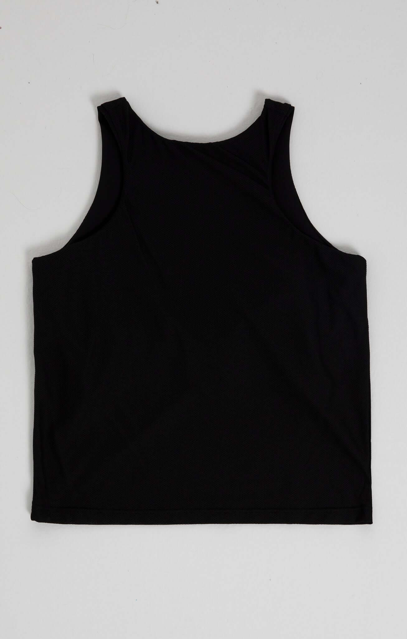 Sports Tanktop in black, featuring a simple design with breathable fabric and incorporated support.