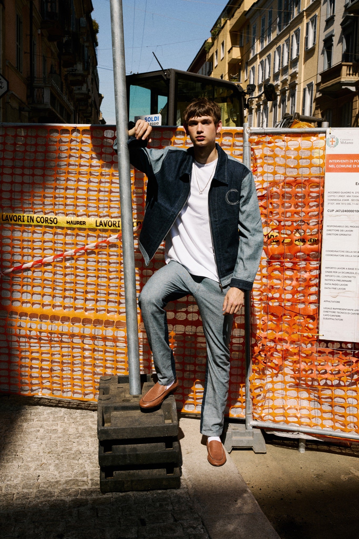 HACOY denim collection campaign, first denim, Milan