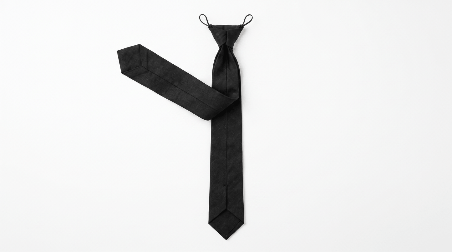 Linen Tie, Black