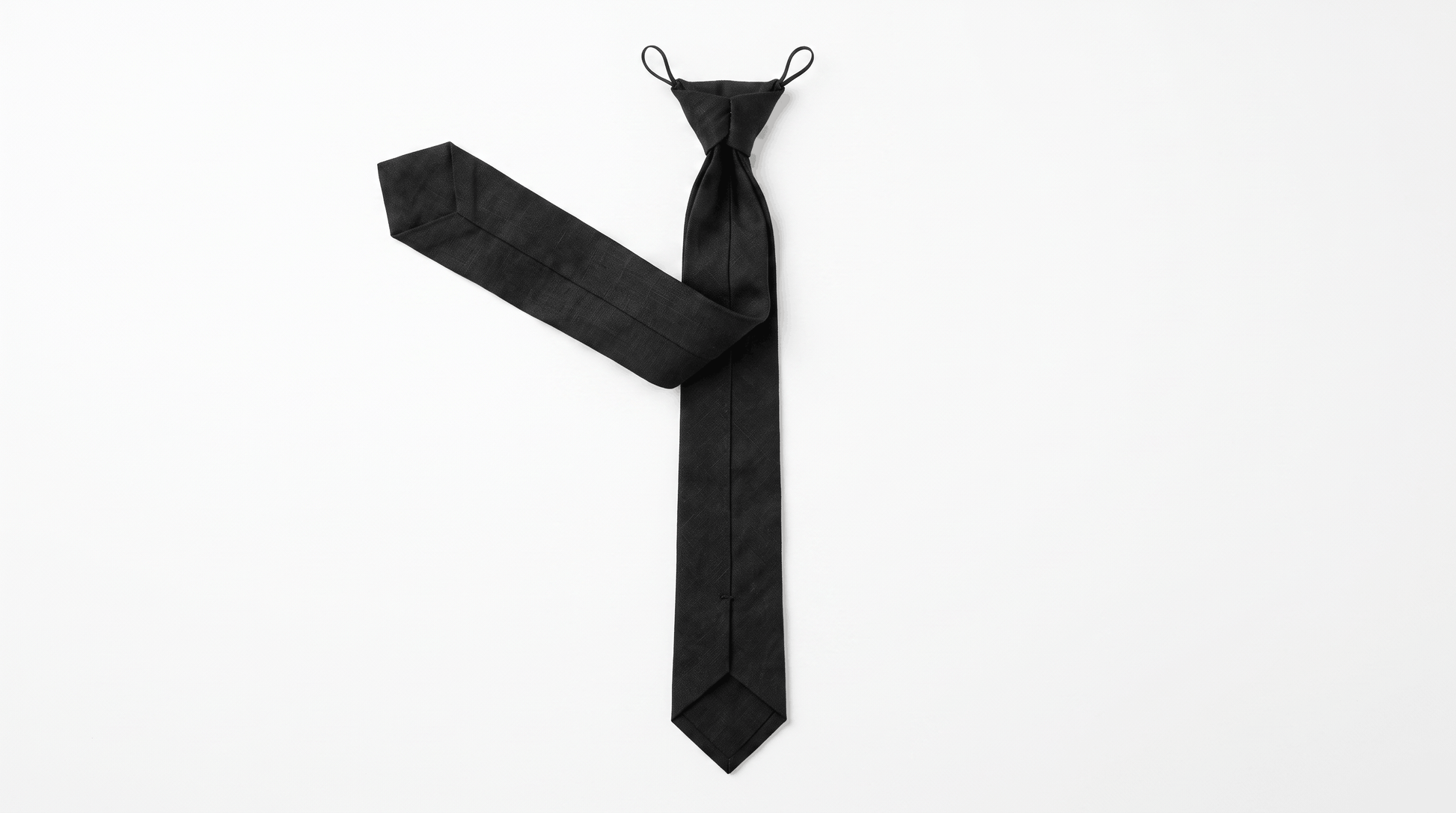 Linen Tie, Black