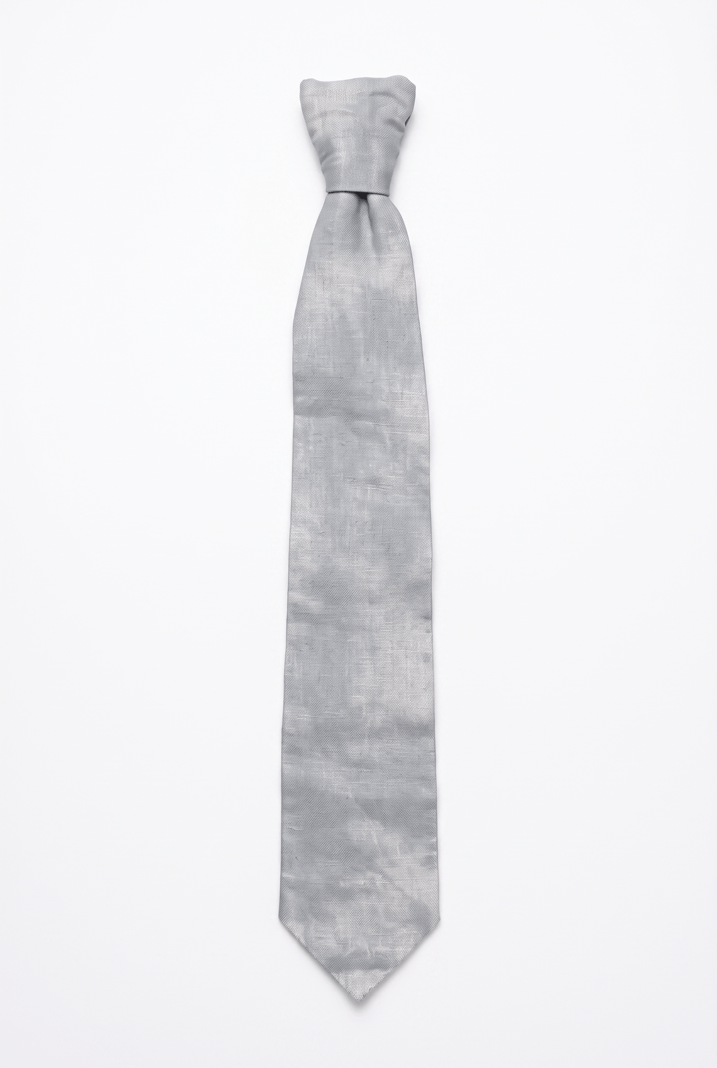 Linen Tie, Silver
