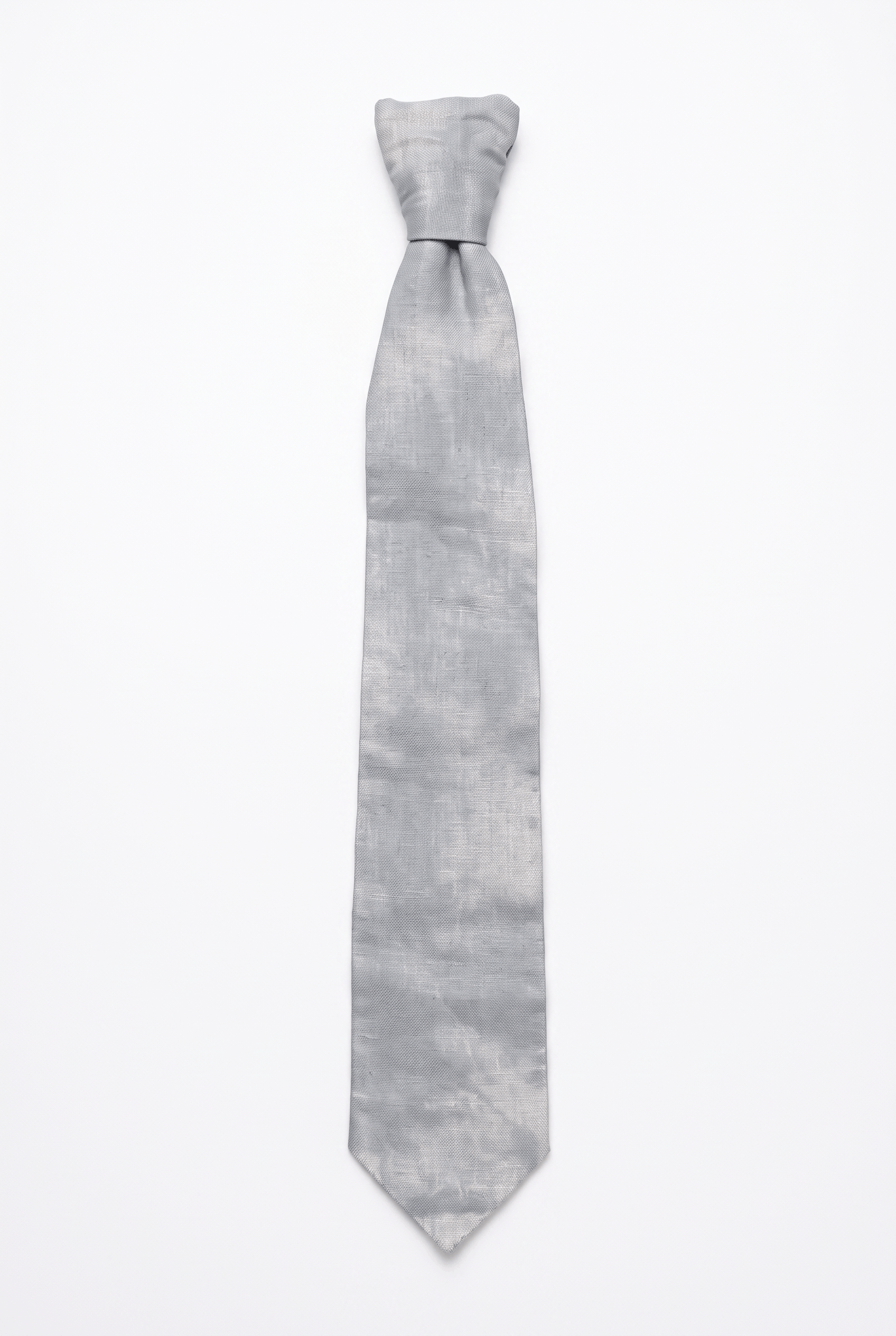 Linen Tie, Silver