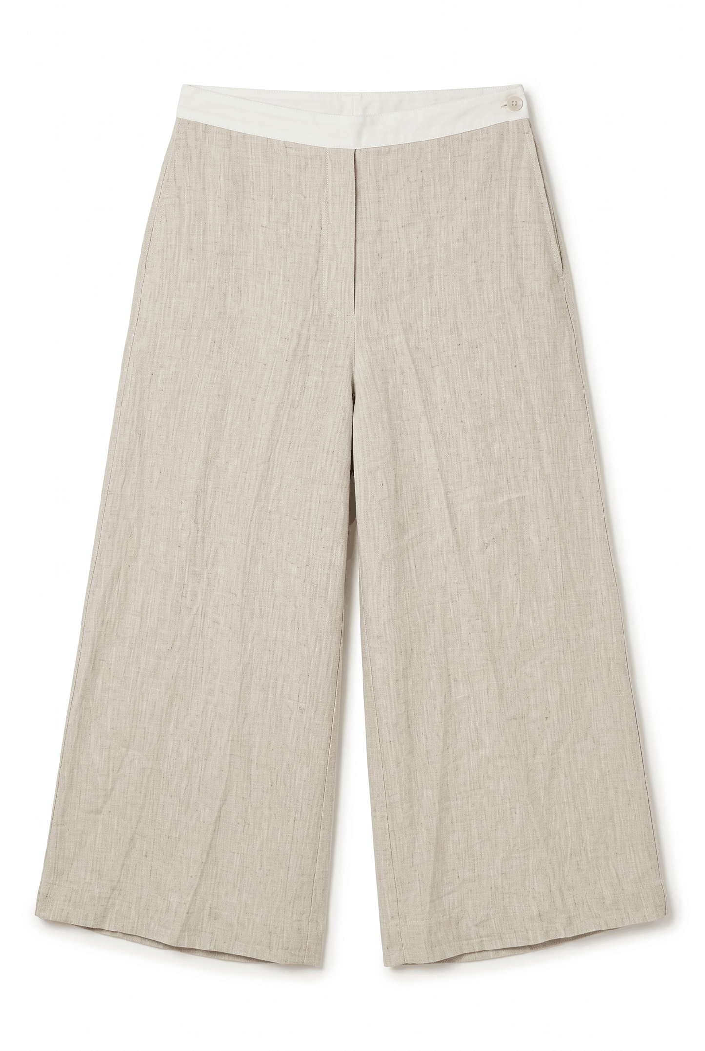 Cropped Linen Trousers, Sample Piece