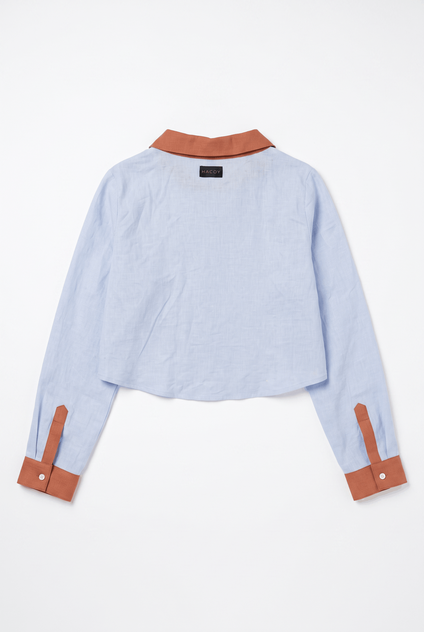 Linen Blouse, Light Blue Sample Piece