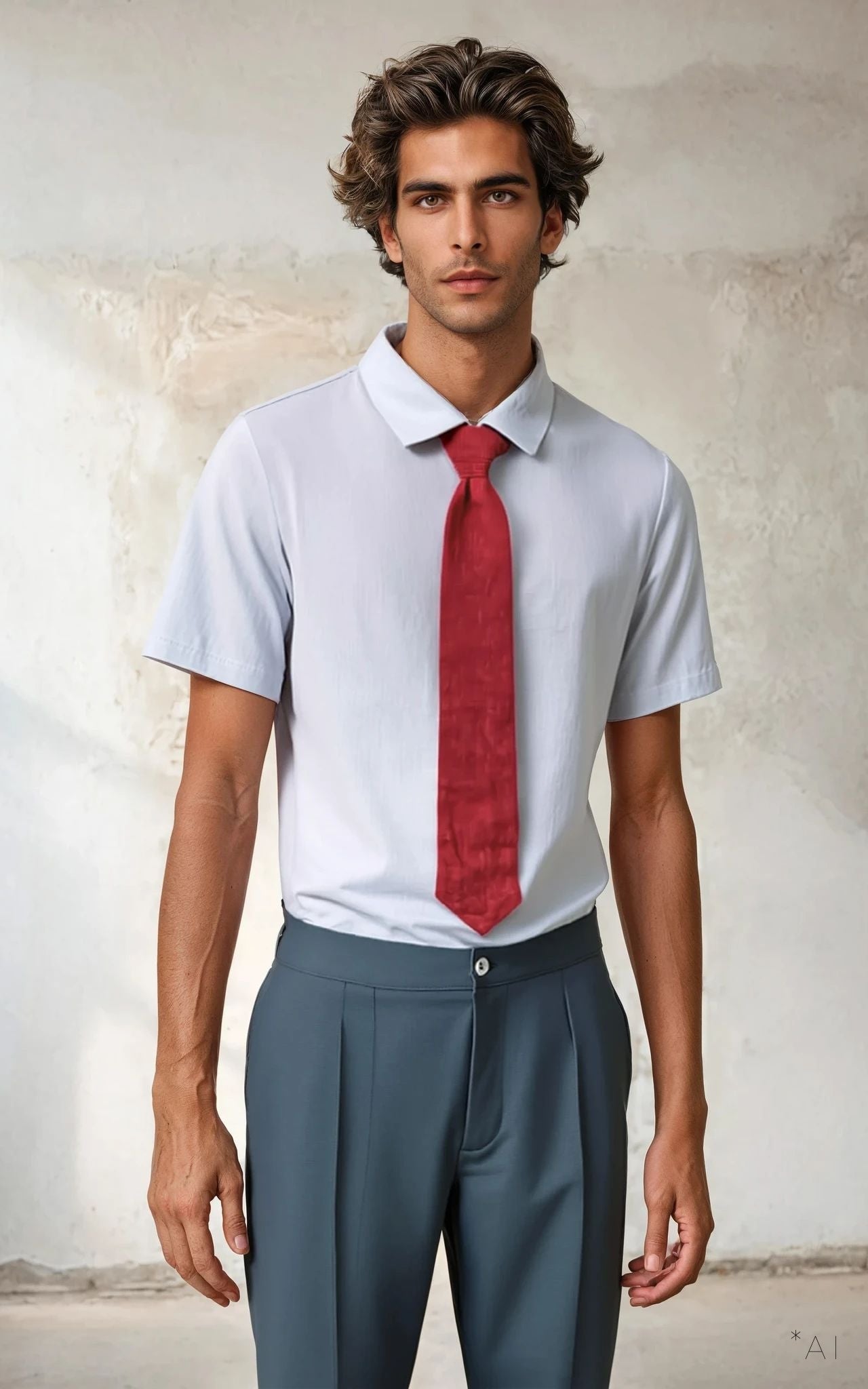 Linen Tie Shirt - Sample Piece #1