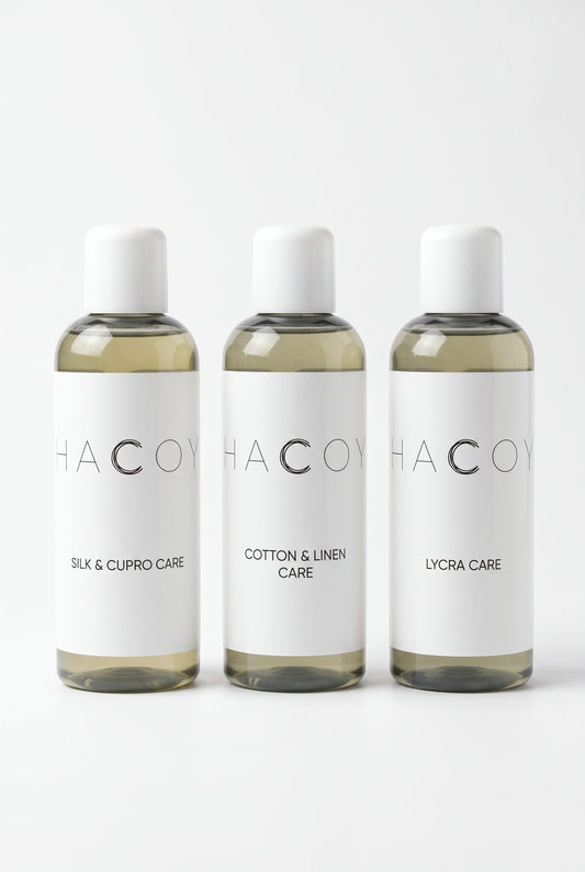 HACOY care set, three 240 ml bottles, English labels