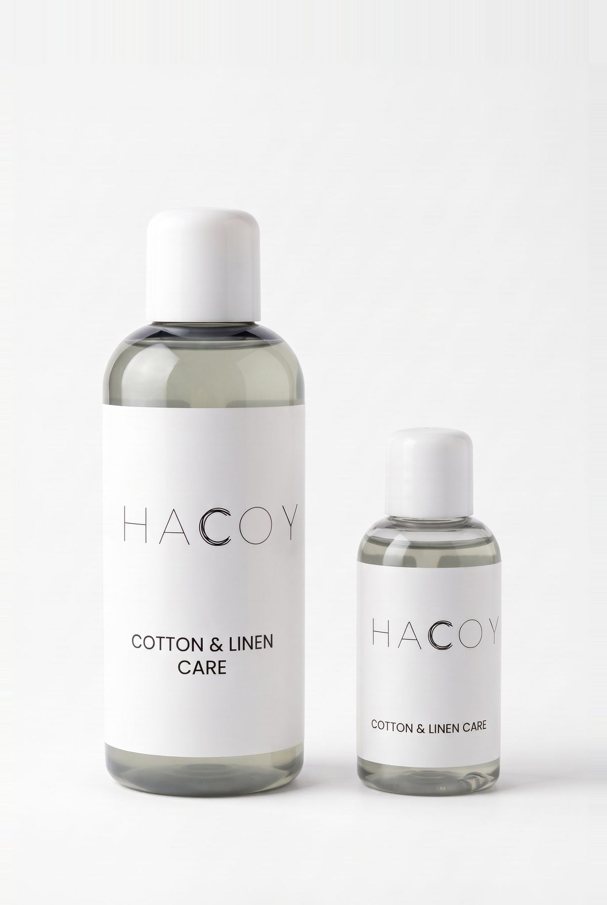 HACOY Cotton & Linen Care, 240 ml and 50 ml bottles