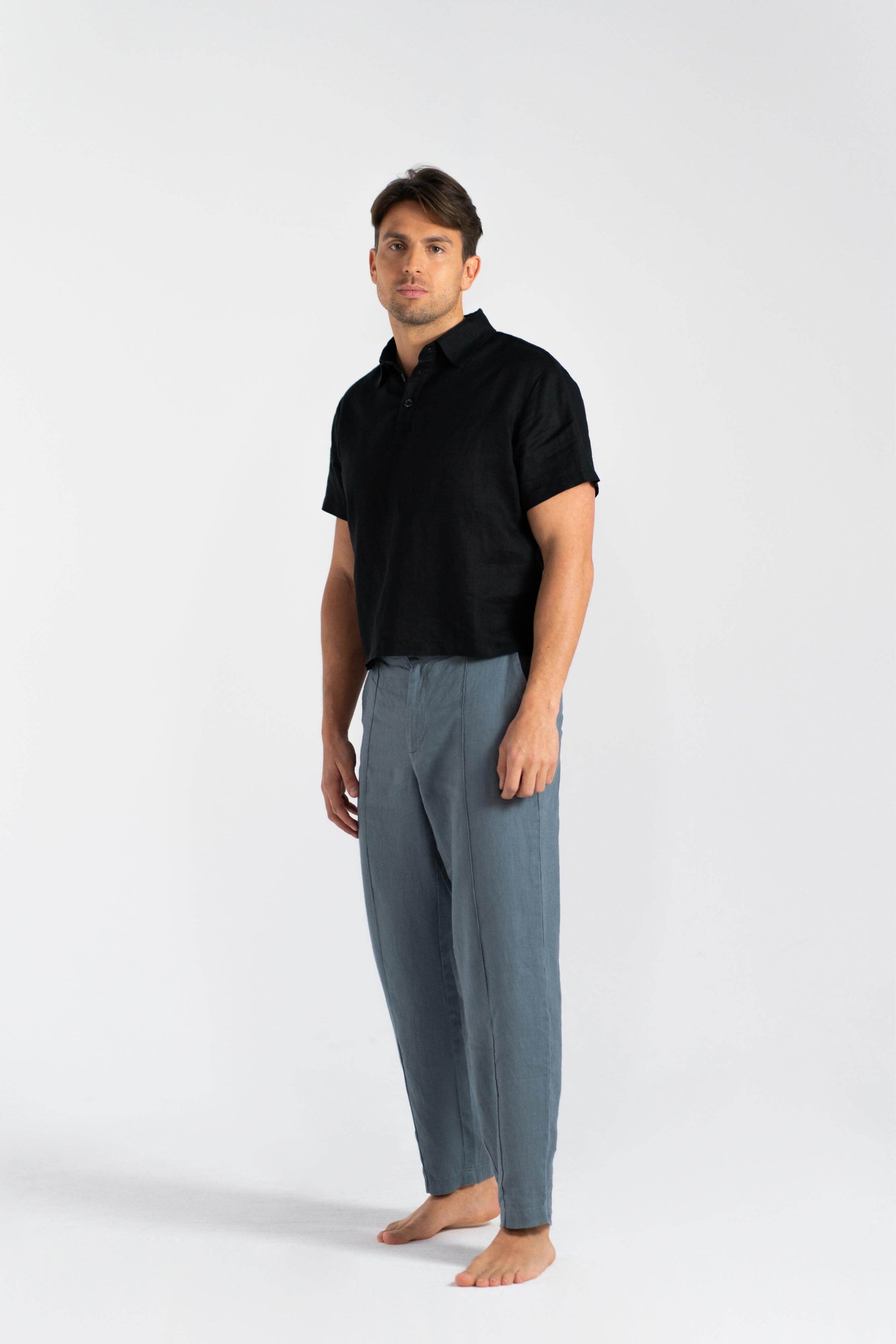 Linen Tie Shirt (Pre-owned)