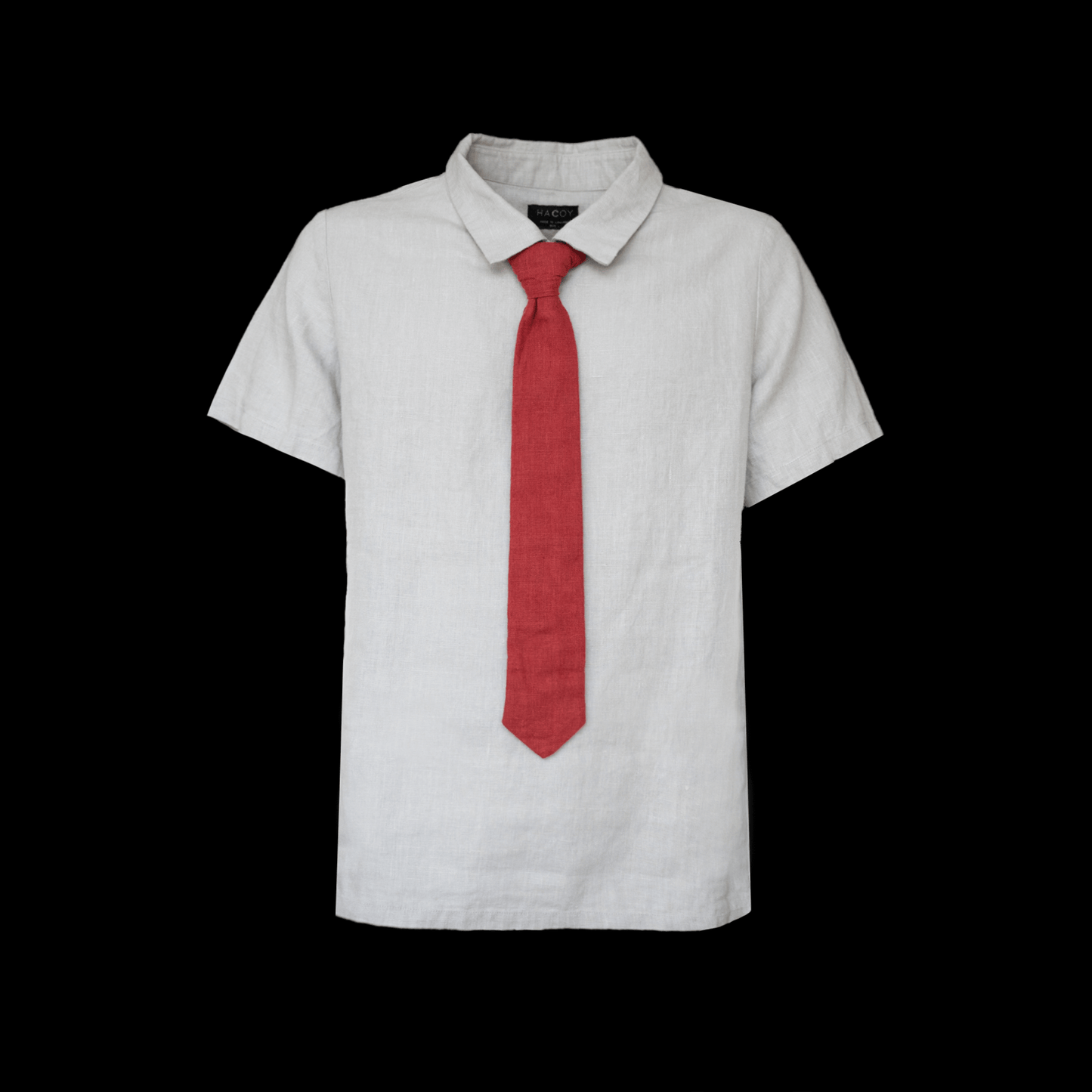 HACOY Linen Tie Shirt - Sample Piece #1 Shirts & Tops